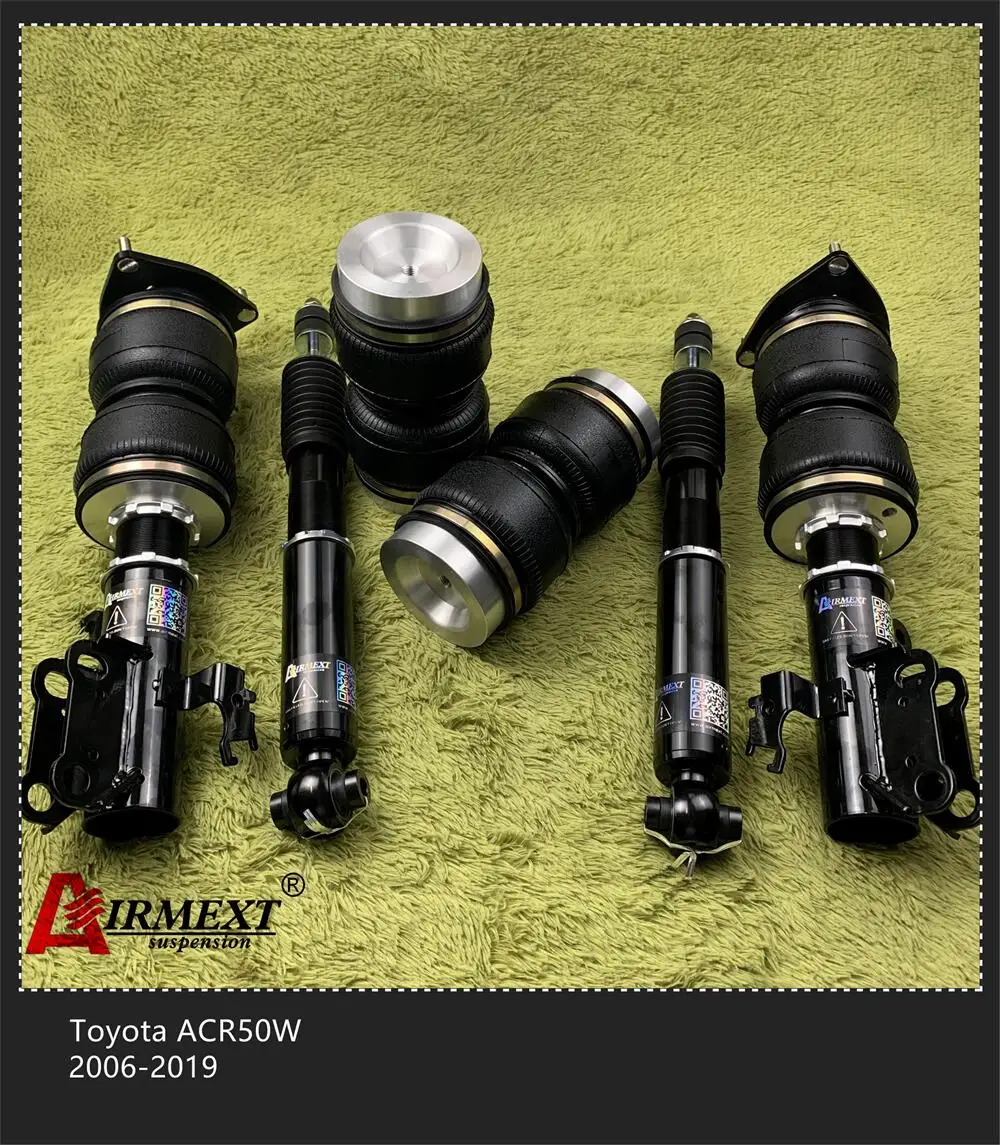 Комплект пневматической подвески для TOYOTA ACR50W (2006-2019), Пневматическая Пружина coilover, Пневматическая Пружина для автозапчастей
Комплект пневматической подвески для TOYOTA ACR50W (2006-2019), Пневматическая Пружина coilover, Пневматическая Пружина для автозапчастей