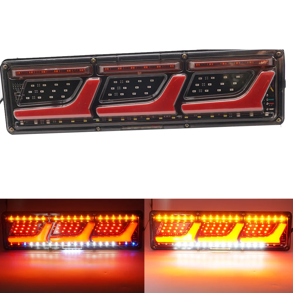2Pcs 12V/ 24V Waterproof Truck LED Rear Tail Light trailer Warning Lights Rear Taillight stop lorry Bus Brake Reverse turn lamp
2Pcs 12V/ 24V Waterproof Truck LED Rear Tail Light trailer Warning Lights Rear Taillight stop lorry Bus Brake Reverse turn lamp