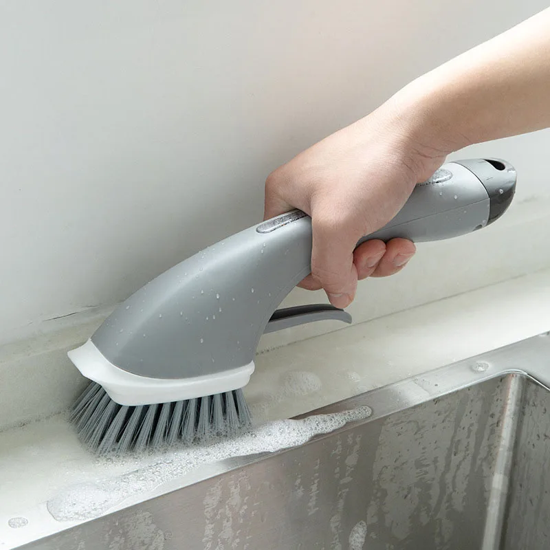 Kitchen Brush Pot Artifact Household Dishwashing Long Handle Cleaning Brush Water Spray Cleaning Liquid Pot Brush Cleaning Tool
Kitchen Brush Pot Artifact Household Dishwashing Long Handle Cleaning Brush Water Spray Cleaning Liquid Pot Brush Cleaning Tool