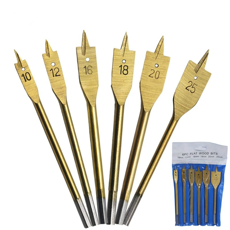 Makita 6pcs/Set Titanium Coating Hex Shank Spade Bits Flat Boring Bit Wood Drill Bit Power Tools Hole Saw 10,12,16,18,20,25mm
Makita 6pcs/Set Titanium Coating Hex Shank Spade Bits Flat Boring Bit Wood Drill Bit Power Tools Hole Saw 10,12,16,18,20,25mm