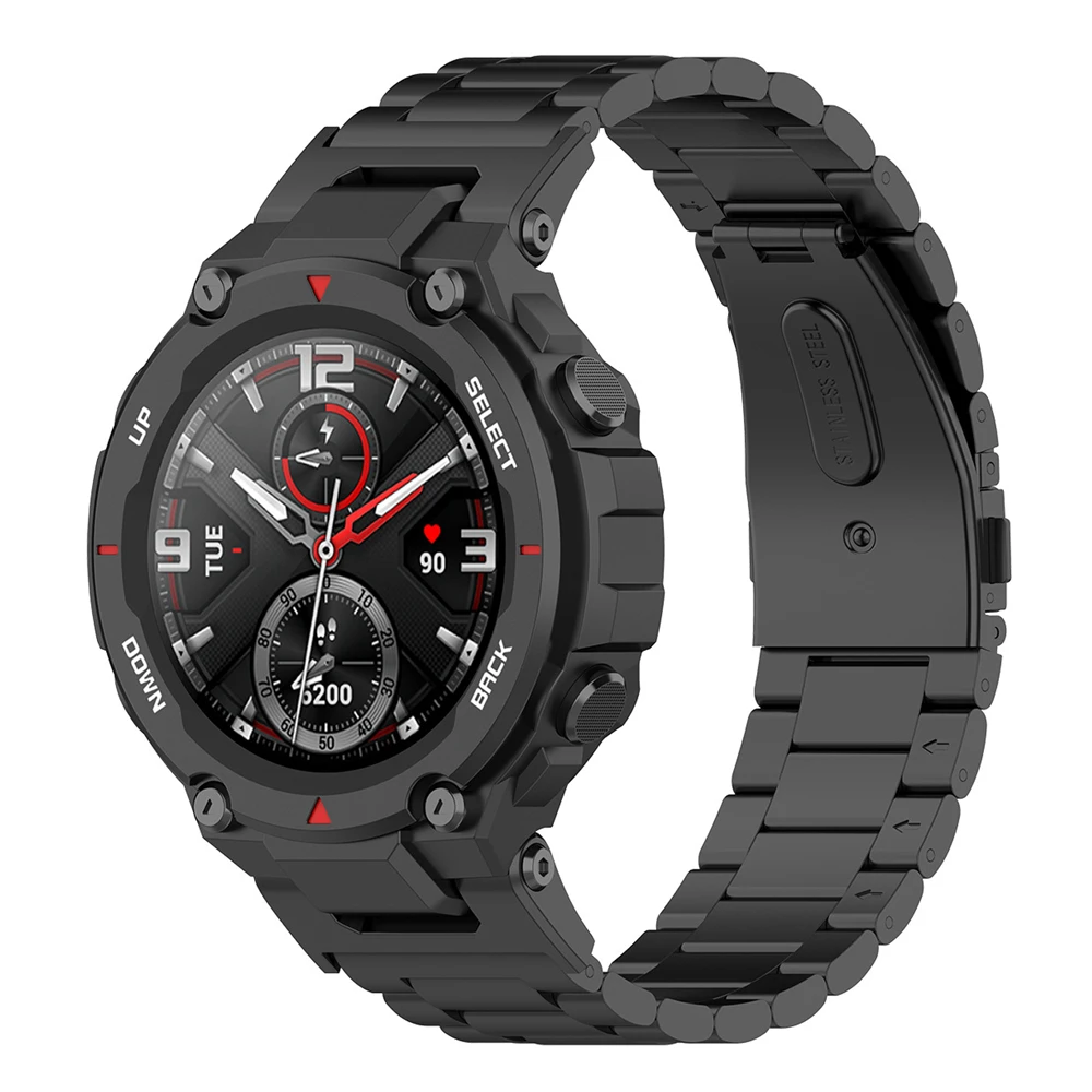 Ремешок из нержавеющей стали для Xiaomi Huami Amazfit T-Rex Pro TRex, сменный смарт-браслет для Amazfit Ares Correa
Ремешок из нержавеющей стали для Xiaomi Huami Amazfit T-Rex Pro TRex, сменный смарт-браслет для Amazfit Ares Correa