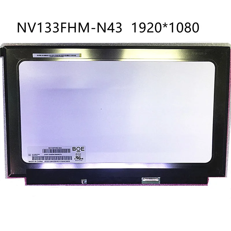 13.3" Laptop LCD Screen IPS display NV133FHM N43 LTN133HL03-201 N133HSE-EA matrix panel 1920*1080 eDP 30pins FHD replacement
13.3" Laptop LCD Screen IPS display NV133FHM N43 LTN133HL03-201 N133HSE-EA matrix panel 1920*1080 eDP 30pins FHD replacement
