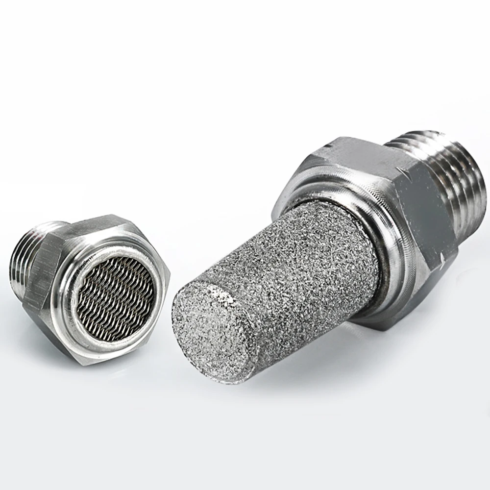 304 stainless steel pneumatic connector muffler thread 1/8" 1/4" 3/8" 1/2" muffler accessories noise filter throttle muffler
304 stainless steel pneumatic connector muffler thread 1/8" 1/4" 3/8" 1/2" muffler accessories noise filter throttle muffler