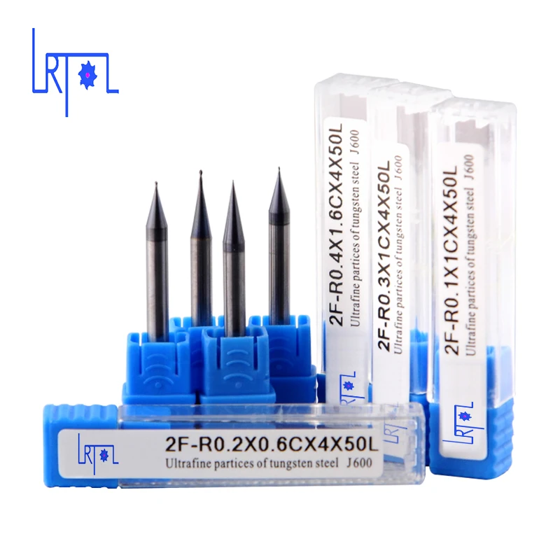 5 шт. HRC60 R0.1-R0.45 * 4D * 50L 2 флейты Вольфрам карбида micro сферическим концом радиус фрезы
5 шт. HRC60 R0.1-R0.45 * 4D * 50L 2 флейты Вольфрам карбида micro сферическим концом радиус фрезы