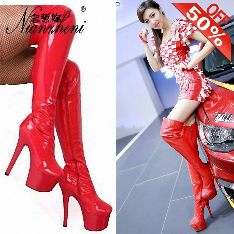 Patent leather Thin heels Over the knee Boots 15cm Stiletto heels 6 inches Zipper Nightclub Stripper Queen Exotic Dancer Boots
Patent leather Thin heels Over the knee Boots 15cm Stiletto heels 6 inches Zipper Nightclub Stripper Queen Exotic Dancer Boots