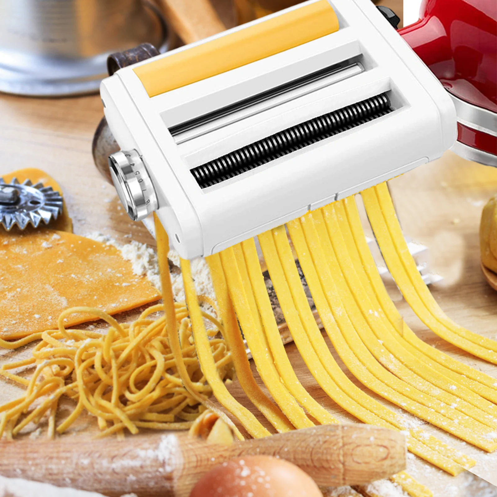 3 In 1 Pasta Roller & Cutter Attachment Kit Stainless Steel Hand Crank For Pasta Dough Making Spaghetti Noodle Machine Kitchen
3 In 1 Pasta Roller & Cutter Attachment Kit Stainless Steel Hand Crank For Pasta Dough Making Spaghetti Noodle Machine Kitchen