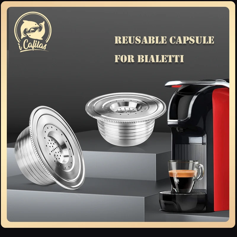 Reusable Coffee Capsule Stainless Steel Refillable Filter For Bialetti Coffee Machine Brikka Espresso Cup
Reusable Coffee Capsule Stainless Steel Refillable Filter For Bialetti Coffee Machine Brikka Espresso Cup