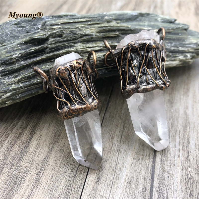 5PCS Antique Gothic Jewelry Winding Clear Quartz Crystal Spike Pendant,Bohemia Vintage Stone Charms MY210607
5PCS Antique Gothic Jewelry Winding Clear Quartz Crystal Spike Pendant,Bohemia Vintage Stone Charms MY210607