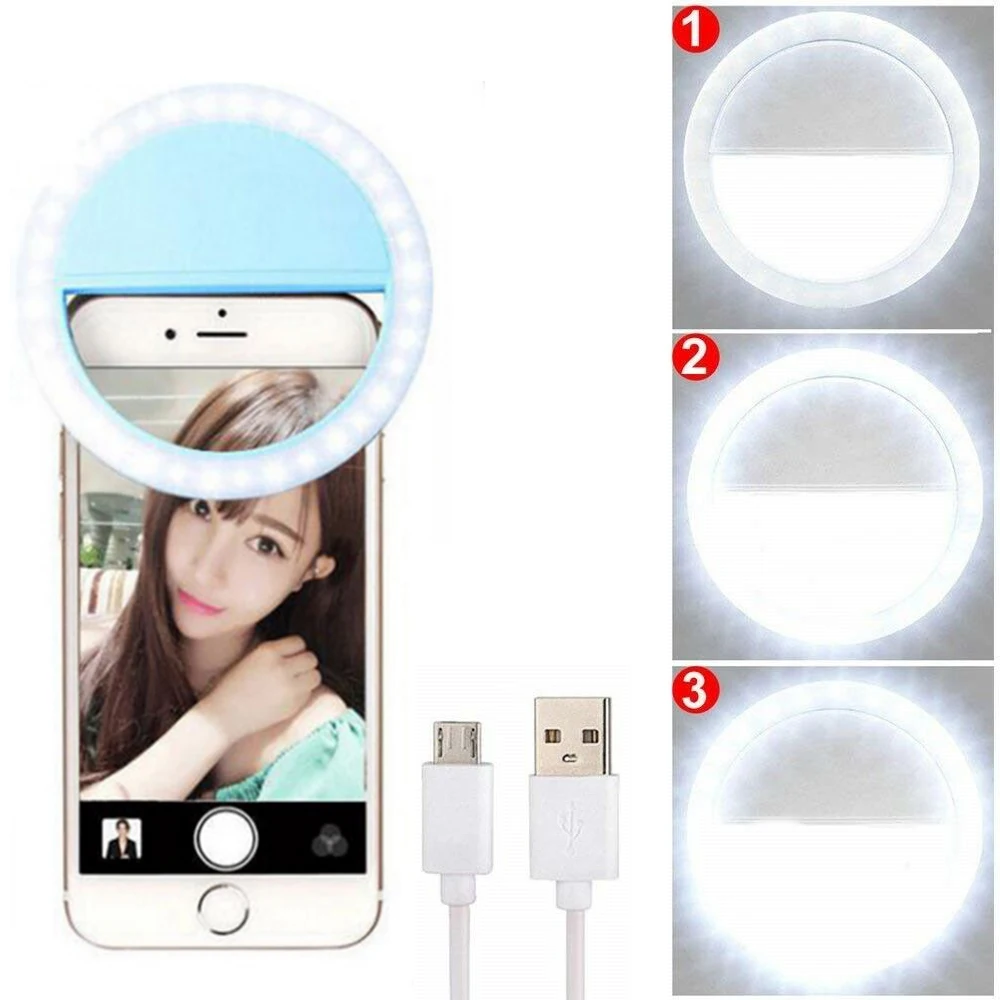 USB Selfie Ring Light Portable Phone Camera LED Ring Lamp Enhancing Photography for Smart Phone Selfie Supplementary Fill Lights
USB Selfie Ring Light Portable Phone Camera LED Ring Lamp Enhancing Photography for Smart Phone Selfie Supplementary Fill Lights