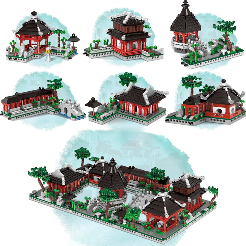 Suzhou Traditional Garden Model Set New Building Blocks 01110 Chinese Architecture Bricks Toy for Kids Funny Christmas Gifts
Suzhou Traditional Garden Model Set New Building Blocks 01110 Chinese Architecture Bricks Toy for Kids Funny Christmas Gifts