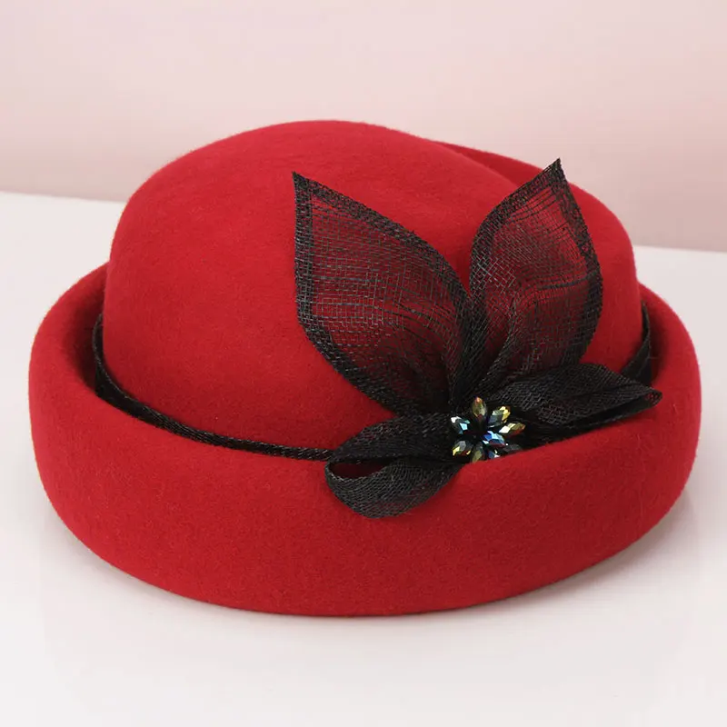 H740 Korean Vintage Wool Fedoras Hat Fall Winter Women Linen Yarn Diamond Decoration Fashion Cap Lady Church Party Elegant Caps
H740 Korean Vintage Wool Fedoras Hat Fall Winter Women Linen Yarn Diamond Decoration Fashion Cap Lady Church Party Elegant Caps