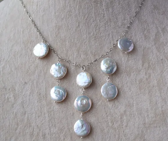New Arrival Favorite Pearl Necklace 12-13mm White Color Coin Genuine Freshwater Pearl Jewelry Wedding Party Lady Gift
New Arrival Favorite Pearl Necklace 12-13mm White Color Coin Genuine Freshwater Pearl Jewelry Wedding Party Lady Gift