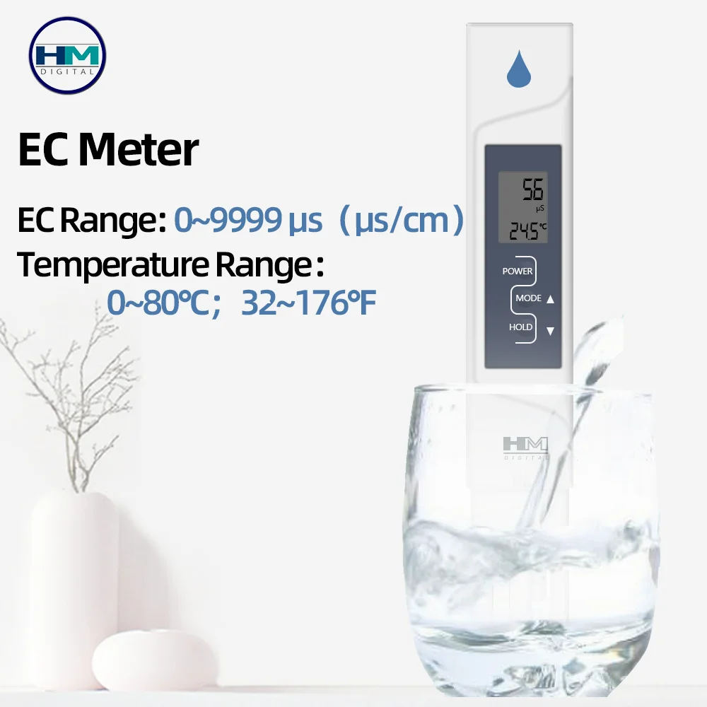 2 In 1 HM EC Meter Temperature Tester Conductivity Meters Water Quality Test Device EC Tester for Pool
2 In 1 HM EC Meter Temperature Tester Conductivity Meters Water Quality Test Device EC Tester for Pool