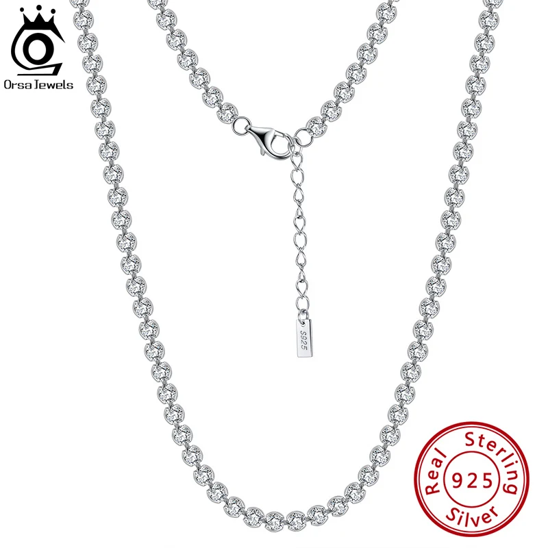 ORSA JEWELS 100% реальное искусственное серебряное ожерелье для тенниса 2,5/3 мм, циркониевая цепочка ручной работы, искусственная бижутерия в стиле хип-хоп SC51
ORSA JEWELS 100% реальное искусственное серебряное ожерелье для тенниса 2,5/3 мм, циркониевая цепочка ручной работы, искусственная бижутерия в стиле хип-хоп SC51