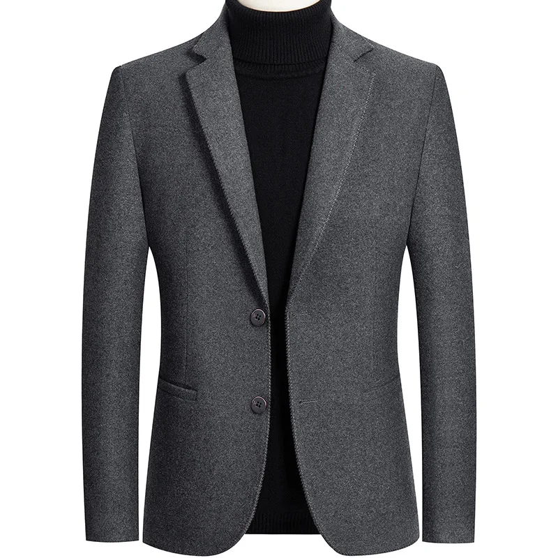 Men's Blazer Coat Slim Fit Man Solid Color Woolen Suit Male Formal Thicken Coat Jacket Single Suit Men Trendy Business Jackets
Men's Blazer Coat Slim Fit Man Solid Color Woolen Suit Male Formal Thicken Coat Jacket Single Suit Men Trendy Business Jackets