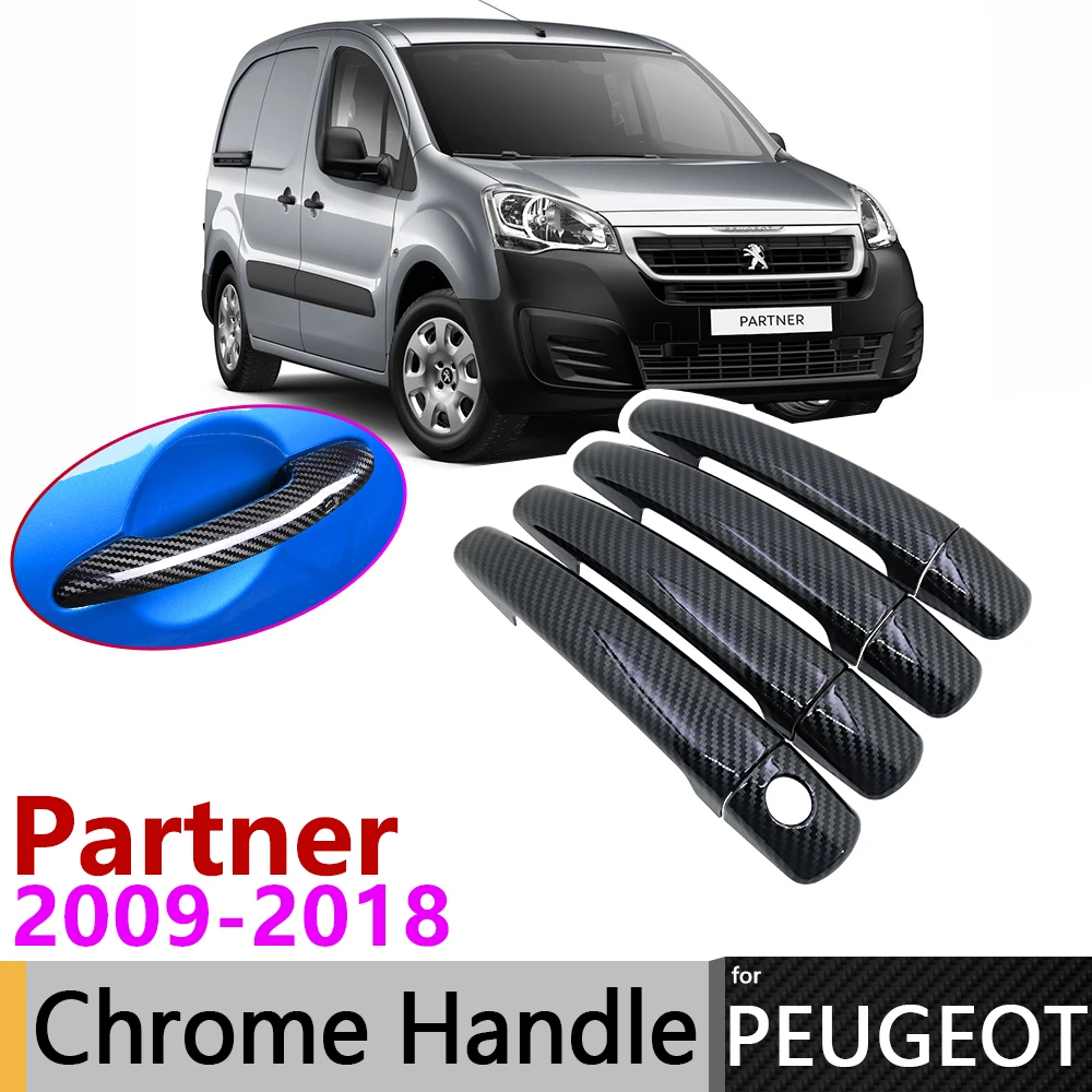 Black Carbon Fiber Exterior Door Handle Cover for Peugeot Partner 2009~2018 2010 2011 Car Accessories Stickers Trim Set Chrome
Black Carbon Fiber Exterior Door Handle Cover for Peugeot Partner 2009~2018 2010 2011 Car Accessories Stickers Trim Set Chrome