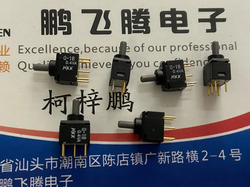 1PCS Japan NKK G-18AP Micro Toggle Switch 5 feet 3 gears double self-reset left and right shaking head switch 0.4VA
1PCS Japan NKK G-18AP Micro Toggle Switch 5 feet 3 gears double self-reset left and right shaking head switch 0.4VA