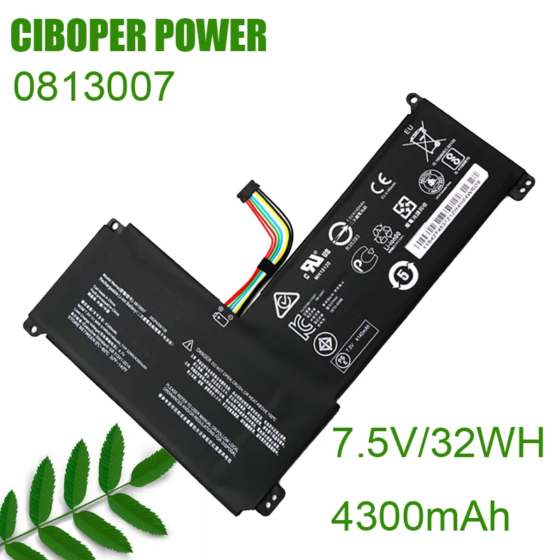 Аккумулятор для ноутбука CP 0813007 SN3N001 5B10P23779 2ICP4/59/138 4300 мАч для ноутбука серии Ideapad 120S 120S-14IAP S130-14IGM 11IGM
Аккумулятор для ноутбука CP 0813007 SN3N001 5B10P23779 2ICP4/59/138 4300 мАч для ноутбука серии Ideapad 120S 120S-14IAP S130-14IGM 11IGM
