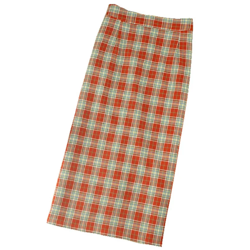 2022 spring summer new plaid skirt women high waist vintage package hip knee length skirt
2022 spring summer new plaid skirt women high waist vintage package hip knee length skirt