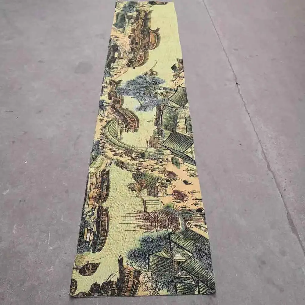 Qingming riverside banner archaize calligraphy and painting thangka embroidery hanging painting gold silk weaving gold silk embr
Qingming riverside banner archaize calligraphy and painting thangka embroidery hanging painting gold silk weaving gold silk embr