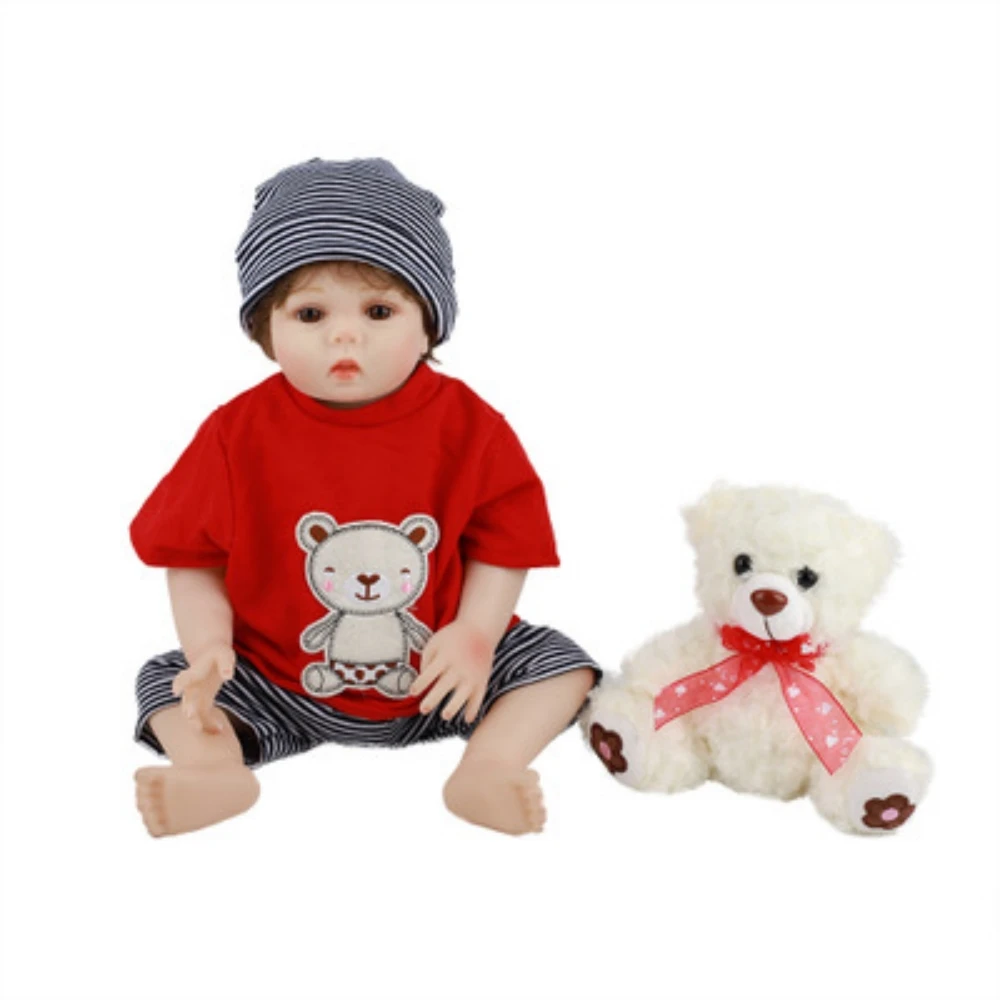 New style,full body silicone,simulation,rebirth doll, silicone Reborn Doll 18 "48CM children's holiday gift, photography props,
New style,full body silicone,simulation,rebirth doll, silicone Reborn Doll 18 "48CM children's holiday gift, photography props,