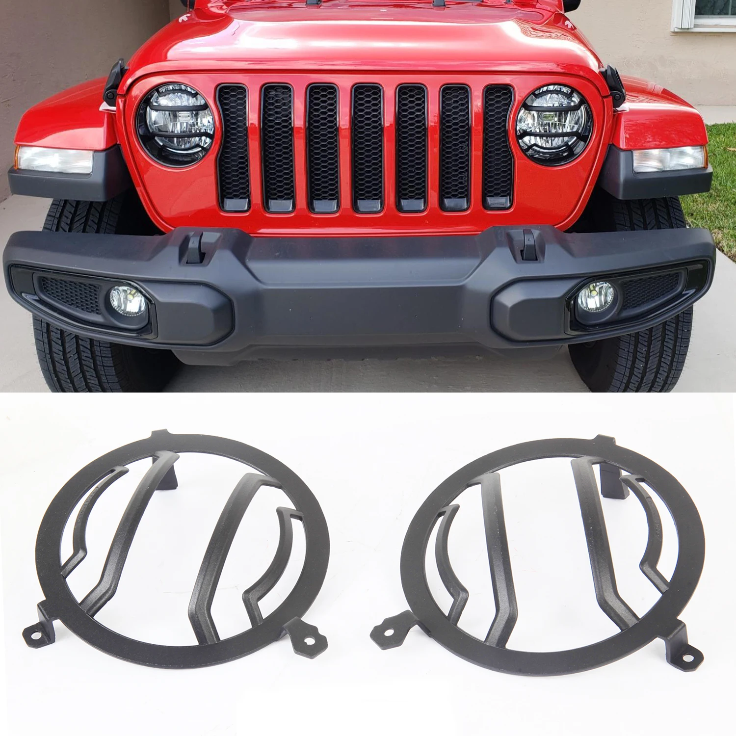 Front Headlight Guard Aluminum Alloy Head Lamp Cover for Jeep Wrangler JL Gladiator JT 2018-2022 Accessories
Front Headlight Guard Aluminum Alloy Head Lamp Cover for Jeep Wrangler JL Gladiator JT 2018-2022 Accessories