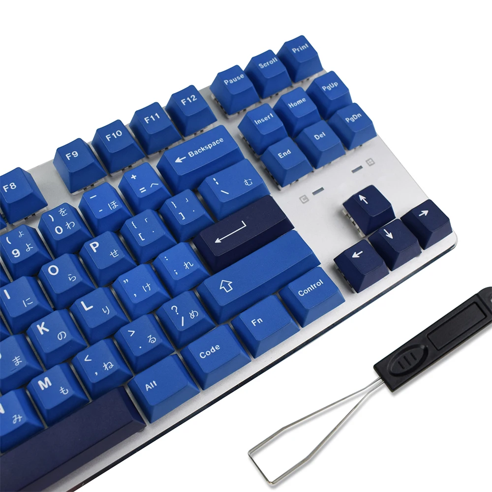 Striker Keycaps 129 Keys PBT Custom Keycaps Dye Sublimation Japanese Font Blue Keycap for Kailh 104/87/74/61 60 Percent Keyboard
Striker Keycaps 129 Keys PBT Custom Keycaps Dye Sublimation Japanese Font Blue Keycap for Kailh 104/87/74/61 60 Percent Keyboard