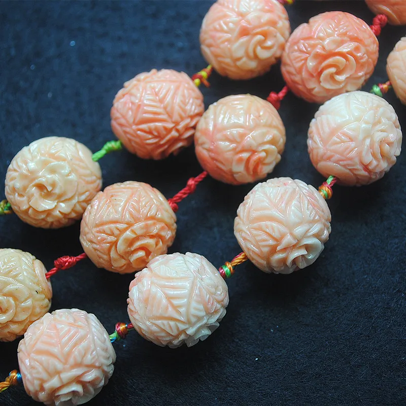 16PCS Pink Carving Flower Match Beads Round Shape18MM Clay Materials Matching Women Necklace Making accessories Loose Beads
16PCS Pink Carving Flower Match Beads Round Shape18MM Clay Materials Matching Women Necklace Making accessories Loose Beads