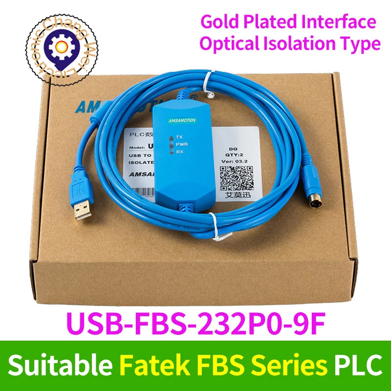 Suitable FATEK FBS series PLC Programming Cable Communication Data download line USB-FBS-232P0-9F+
Suitable FATEK FBS series PLC Programming Cable Communication Data download line USB-FBS-232P0-9F+