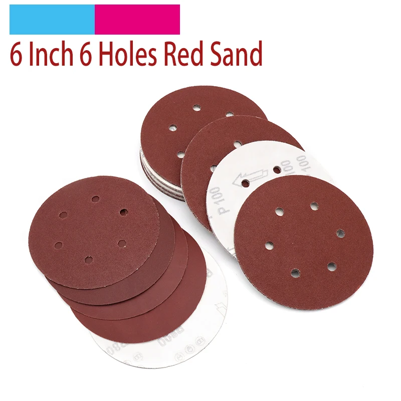 20pcs 6 inch 6 Hole Grit 40-800 Sanding Paper Discs Self Adhesive Sandpaper Round Disk Sand Sheet Metal Furniture Grinding Tool
20pcs 6 inch 6 Hole Grit 40-800 Sanding Paper Discs Self Adhesive Sandpaper Round Disk Sand Sheet Metal Furniture Grinding Tool