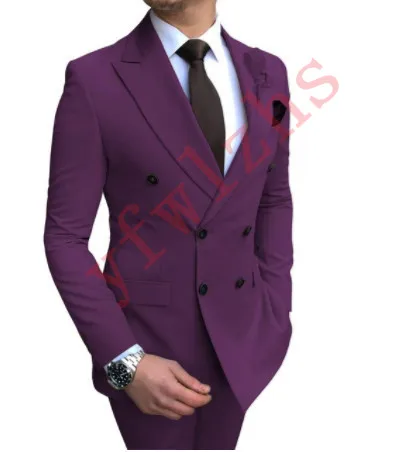 Handsome Groomsmen Double-Breasted Groom Tuxedos Mens Wedding Dress Man Jacket Blazer Prom Dinner (Jacket+Pants+Tie) T01
Handsome Groomsmen Double-Breasted Groom Tuxedos Mens Wedding Dress Man Jacket Blazer Prom Dinner (Jacket+Pants+Tie) T01