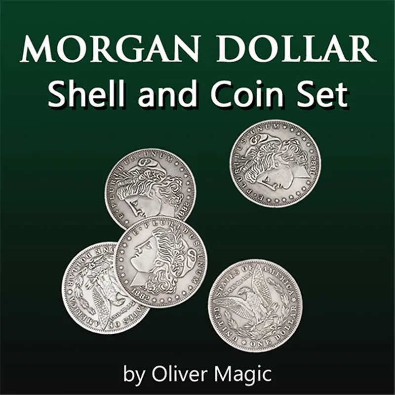 Morgan Dollar Shell and Coin Set (5 Coins + 1 Head Shell ) Magic Tricks Close Up Illusions Gimmick Prop Coin Magia
Morgan Dollar Shell and Coin Set (5 Coins + 1 Head Shell ) Magic Tricks Close Up Illusions Gimmick Prop Coin Magia