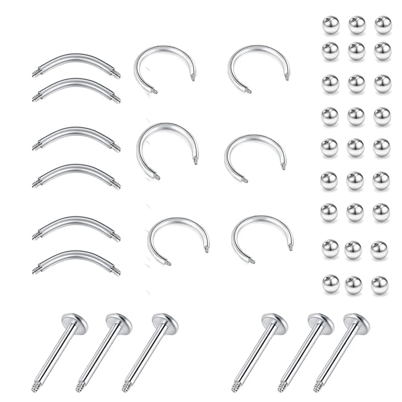50Pcs Hot Selling Steel Screw Ball Nail Piercing Nose Eyebrow Circle Screw Ball Replacement Accessories Body Jewelry
50Pcs Hot Selling Steel Screw Ball Nail Piercing Nose Eyebrow Circle Screw Ball Replacement Accessories Body Jewelry