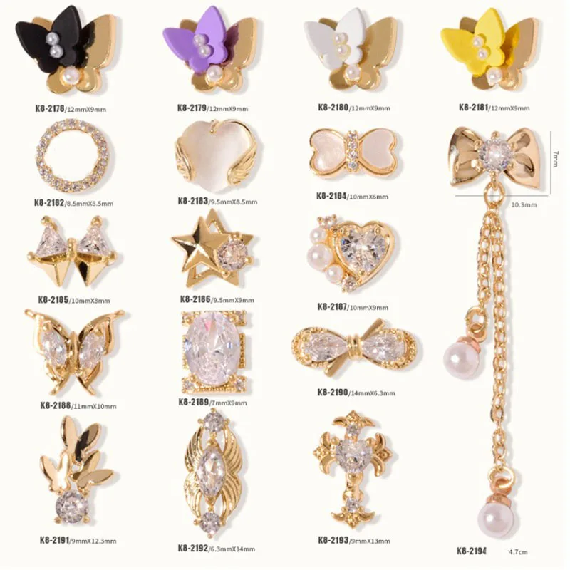 2pcs/lot, 3d Nail Art Elegant Jewelry Alloy With Shining Zircon Pearls Rhinestones For Nail Tips Decorations
2pcs/lot, 3d Nail Art Elegant Jewelry Alloy With Shining Zircon Pearls Rhinestones For Nail Tips Decorations