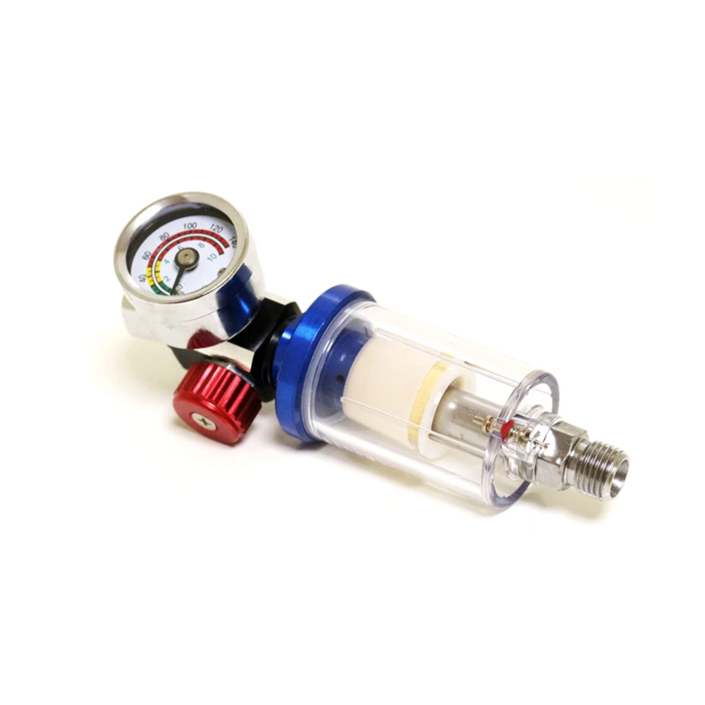 Spray Gun Air Regulator Gauge & In-line Water Trap Filter Tool spray gun regulator and Mini spray gun Air Filter
Spray Gun Air Regulator Gauge & In-line Water Trap Filter Tool spray gun regulator and Mini spray gun Air Filter