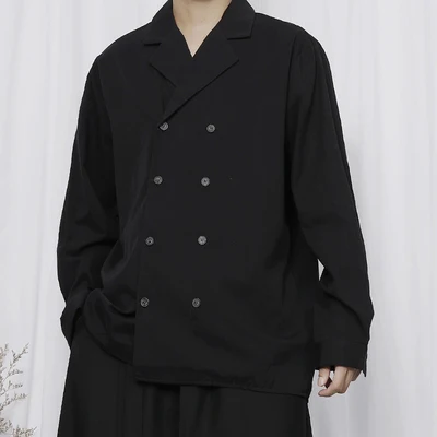 New Shirt Men's Long Sleeve Shirt Spring And Summer New Double Breasted Fashion Suit Collar Loose Shirt Large Casual Shirt
New Shirt Men's Long Sleeve Shirt Spring And Summer New Double Breasted Fashion Suit Collar Loose Shirt Large Casual Shirt