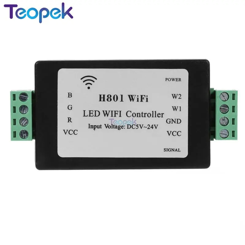 RGBW светодиодный WI-FI контроллер H801 DC5-24V Вход 5CH * 4A Выход для RGB/RGBW светодиодный полосы светильник лента
RGBW светодиодный WI-FI контроллер H801 DC5-24V Вход 5CH * 4A Выход для RGB/RGBW светодиодный полосы светильник лента