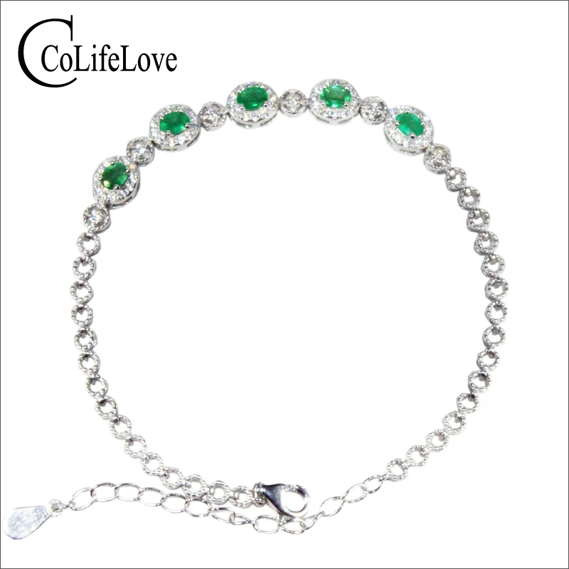 CoLife Jewlery Fashion Emerald Bracelet for Daily Wear 5 Pieces Natural Emerald Silver Bracelet 925 Silver Emerald Jewelry
CoLife Jewlery Fashion Emerald Bracelet for Daily Wear 5 Pieces Natural Emerald Silver Bracelet 925 Silver Emerald Jewelry