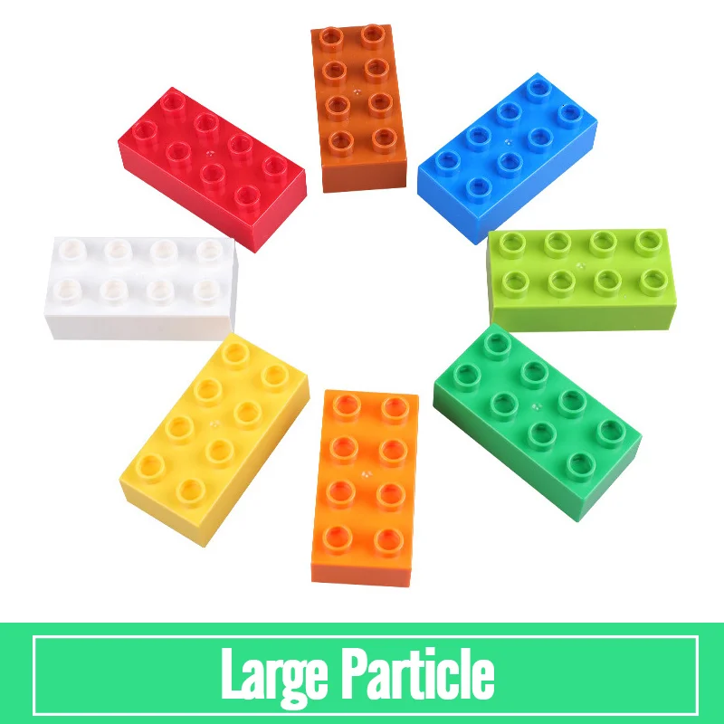 17pcs/lot Large Bricks DIY Building Blocks Bulk Educational Big Size Accessories Compatible With Duploed Toys for Children Gift
17pcs/lot Large Bricks DIY Building Blocks Bulk Educational Big Size Accessories Compatible With Duploed Toys for Children Gift