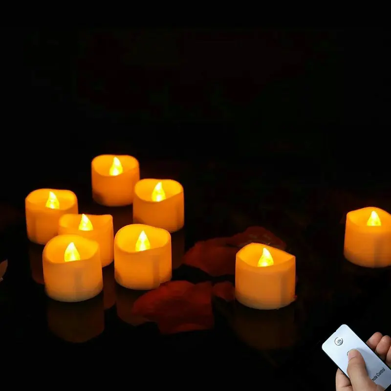 Pack of 6 Remote controlled Battery powered LED Candle tealight Flameless wavy Tea Light Wedding Christmas Home Party Bar decor
Pack of 6 Remote controlled Battery powered LED Candle tealight Flameless wavy Tea Light Wedding Christmas Home Party Bar decor
