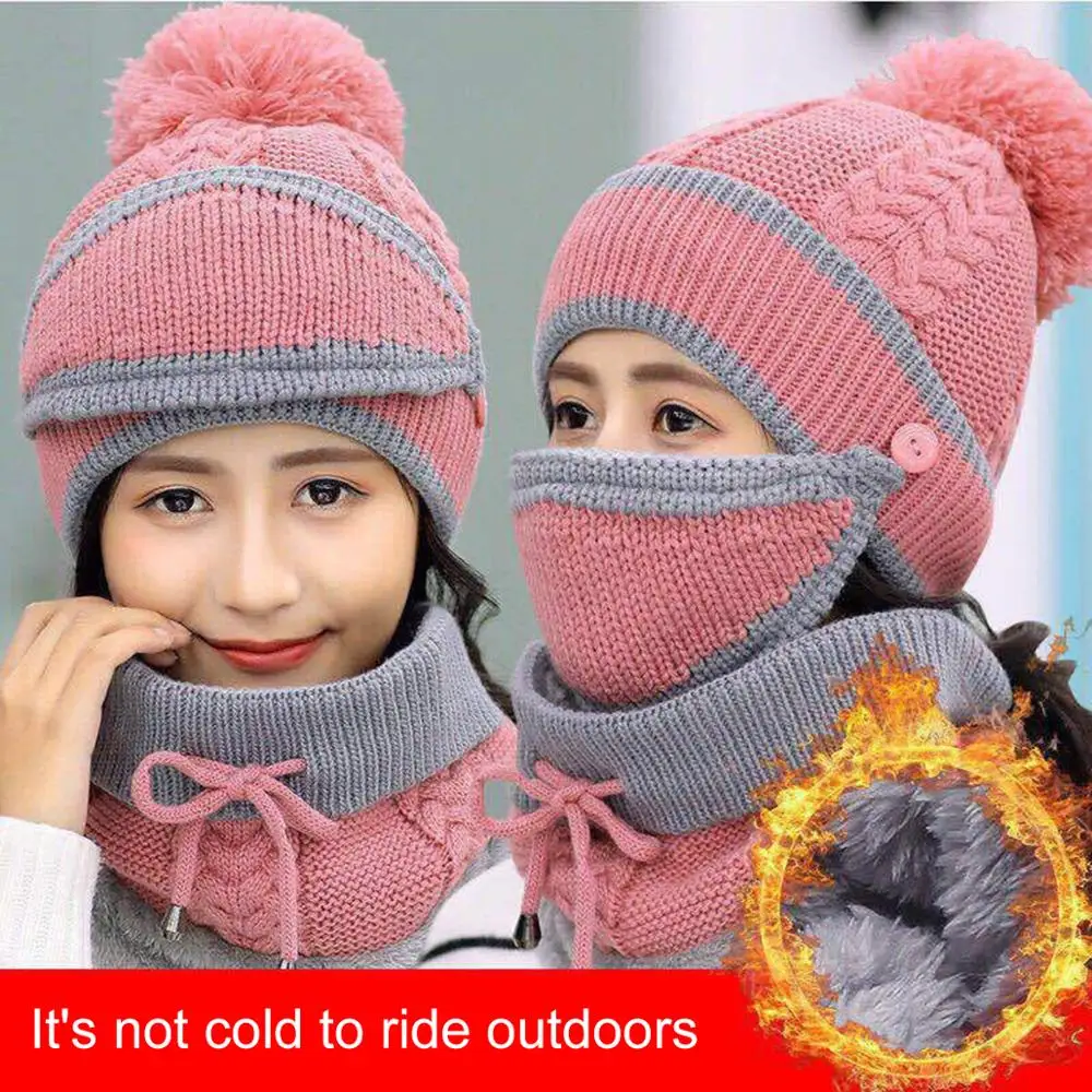 Women's Knitted Hat Scarf Caps Neck Warmer Winter Hats For Men Women Skullies Beanies Warm Fleece Cap Balaclava
Women's Knitted Hat Scarf Caps Neck Warmer Winter Hats For Men Women Skullies Beanies Warm Fleece Cap Balaclava