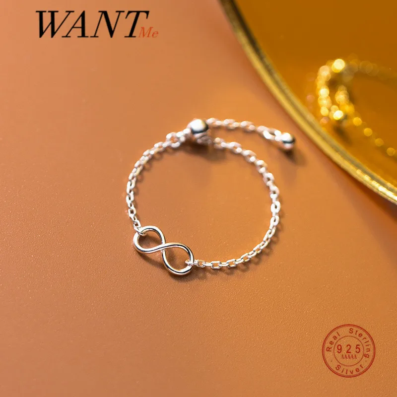 Женское кольцо из серебра 925 пробы WANTME, кубинская цепочка бесконечности с регулируемыми бусинами, Готическая бижутерия в подарок, 2021
Женское кольцо из серебра 925 пробы WANTME, кубинская цепочка бесконечности с регулируемыми бусинами, Готическая бижутерия в подарок, 2021