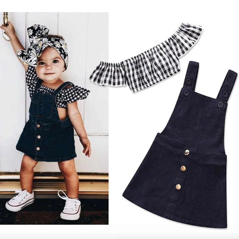 Girls Clothing Sets Summer Girls denim suspender skirt suit Vest 2pcs Sets Fashion Baby Girls Clothes Suit Casual Outfits
Girls Clothing Sets Summer Girls denim suspender skirt suit Vest 2pcs Sets Fashion Baby Girls Clothes Suit Casual Outfits