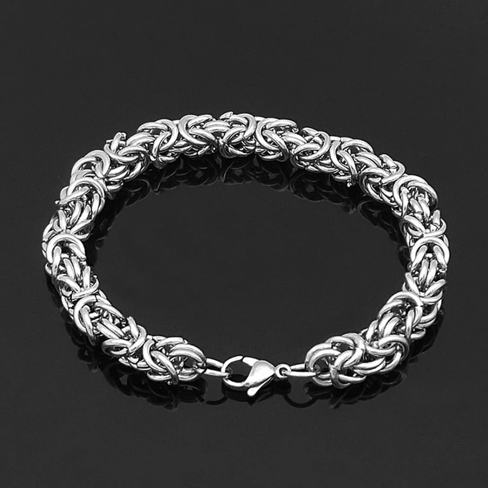 Men Bracelet Stainless Steel Handmade Byzantine Chain Bracelet For Womens Charm Bangle Jewelry Gifts
Men Bracelet Stainless Steel Handmade Byzantine Chain Bracelet For Womens Charm Bangle Jewelry Gifts