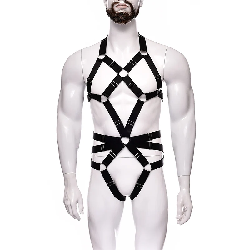 Men Black Body Harness Sexy Lingerie Full Belt Straps Cosplay Cage Suspenders Bodysuit Clubwear Costume Sexy Lingerie Set
Men Black Body Harness Sexy Lingerie Full Belt Straps Cosplay Cage Suspenders Bodysuit Clubwear Costume Sexy Lingerie Set