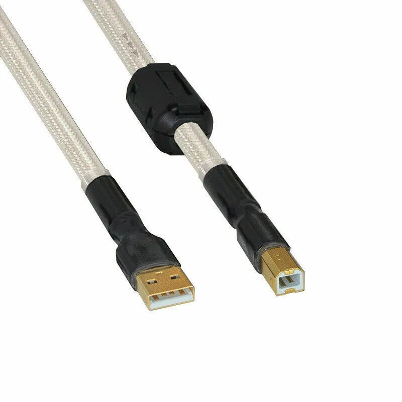 QED OCC Silver Plated USB Audio Cable Data USB Cable DAC USB hifi Cable A-B usb Cable
QED OCC Silver Plated USB Audio Cable Data USB Cable DAC USB hifi Cable A-B usb Cable