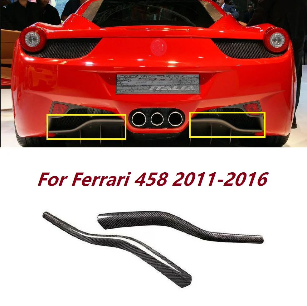 Real Carbon Fiber Rear Bumper Splitter Lip Diffuser Cover Trim Car Exterior Modification Accessories Fit For Ferrari 458 2011-16
Real Carbon Fiber Rear Bumper Splitter Lip Diffuser Cover Trim Car Exterior Modification Accessories Fit For Ferrari 458 2011-16
