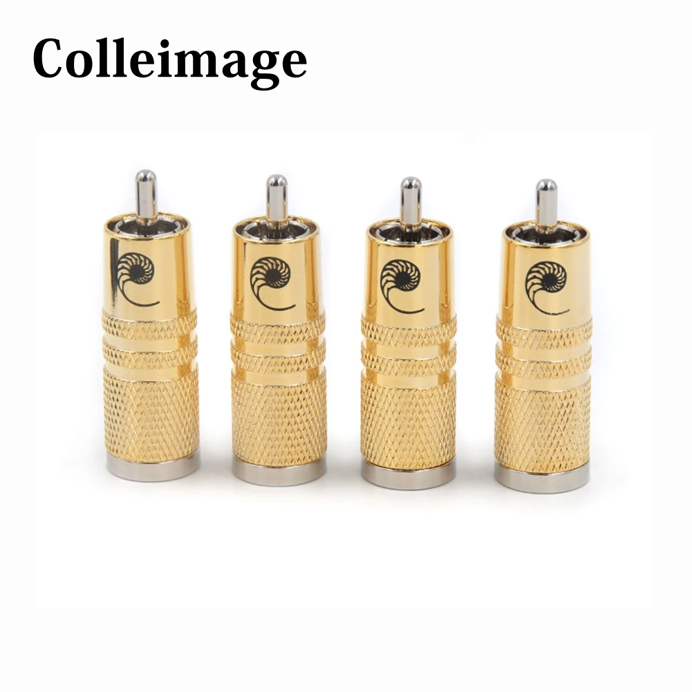 Colleimage Hifi 4pcs Silver Plated Cardas RCA Connector Plugs RCA Male interconnect Cable Electrical Plug Audio Cable Connector
Colleimage Hifi 4pcs Silver Plated Cardas RCA Connector Plugs RCA Male interconnect Cable Electrical Plug Audio Cable Connector