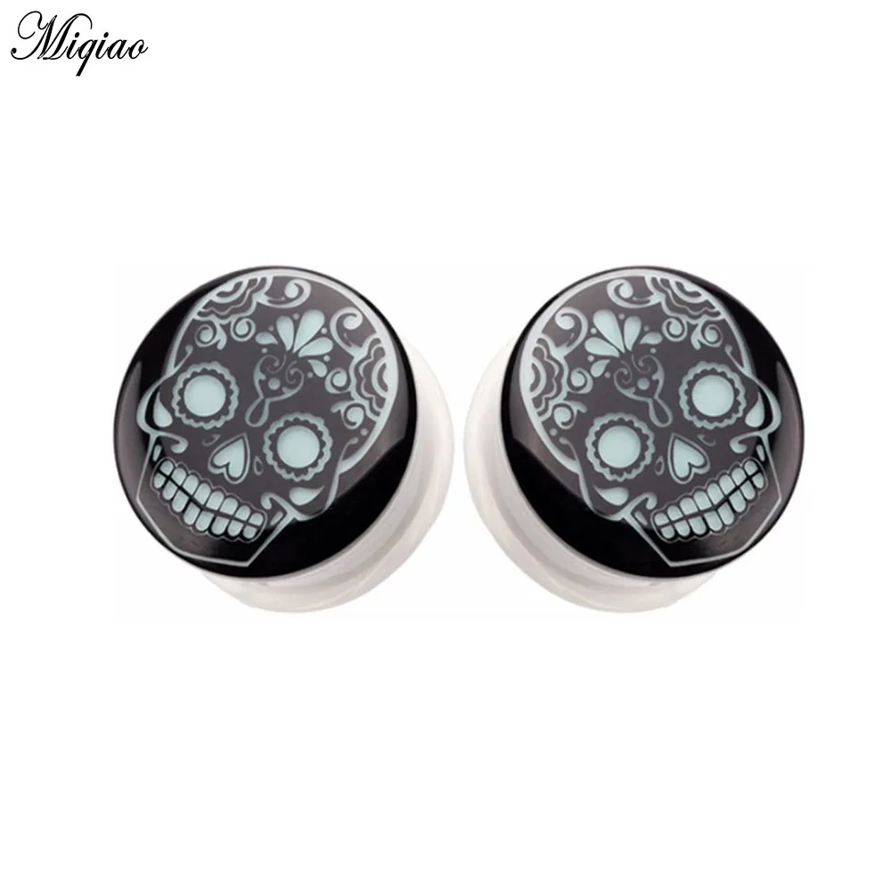 Miqiao 2 Pcs Body Piercing Jewelry Earplugs Acrylic Luminous Skeleton Skeleton Ear Amplifier Plugs and Tunnels Earrings Unisex
Miqiao 2 Pcs Body Piercing Jewelry Earplugs Acrylic Luminous Skeleton Skeleton Ear Amplifier Plugs and Tunnels Earrings Unisex