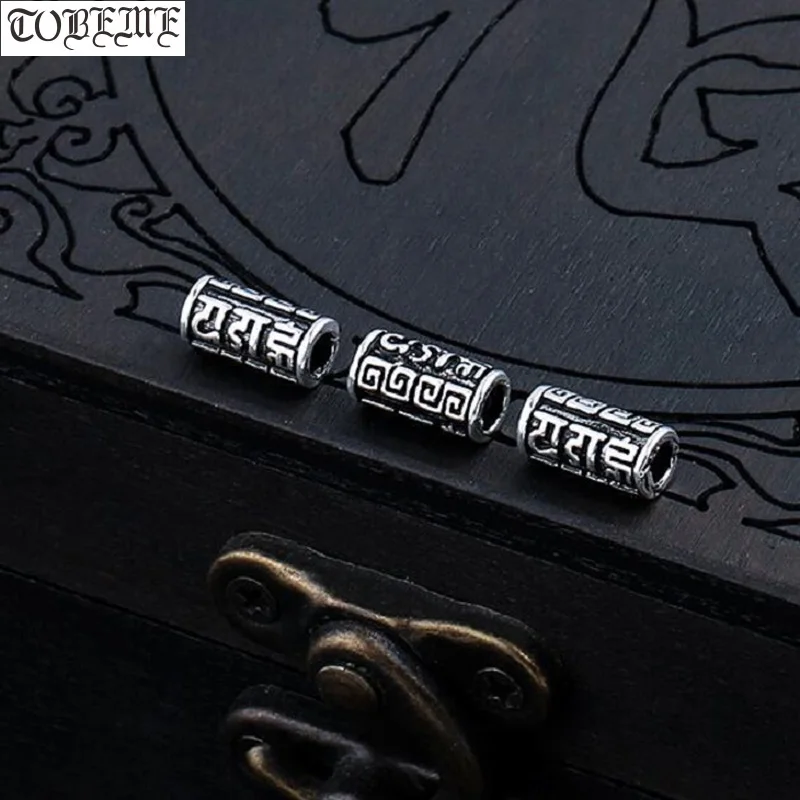 100% 925 Silver Tibetan Six Words Bead Sterling Good Luck Symbol Buddhist OM Loose Beads DIY Jewelry Findings
100% 925 Silver Tibetan Six Words Bead Sterling Good Luck Symbol Buddhist OM Loose Beads DIY Jewelry Findings